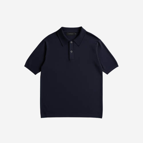 ATMODE — Signature Knit Polo Top