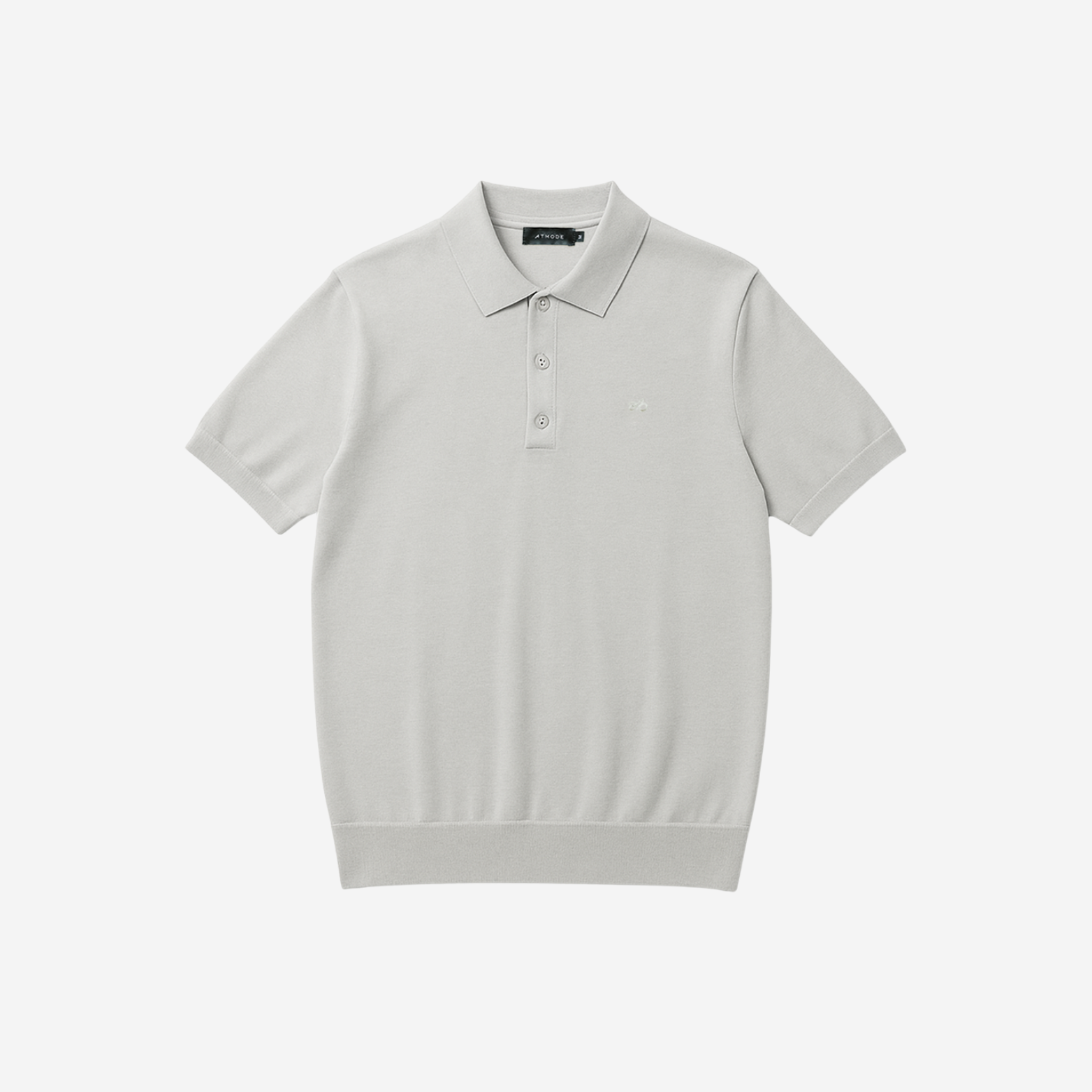 ATMODE — Signature Logo Knit Polo Top