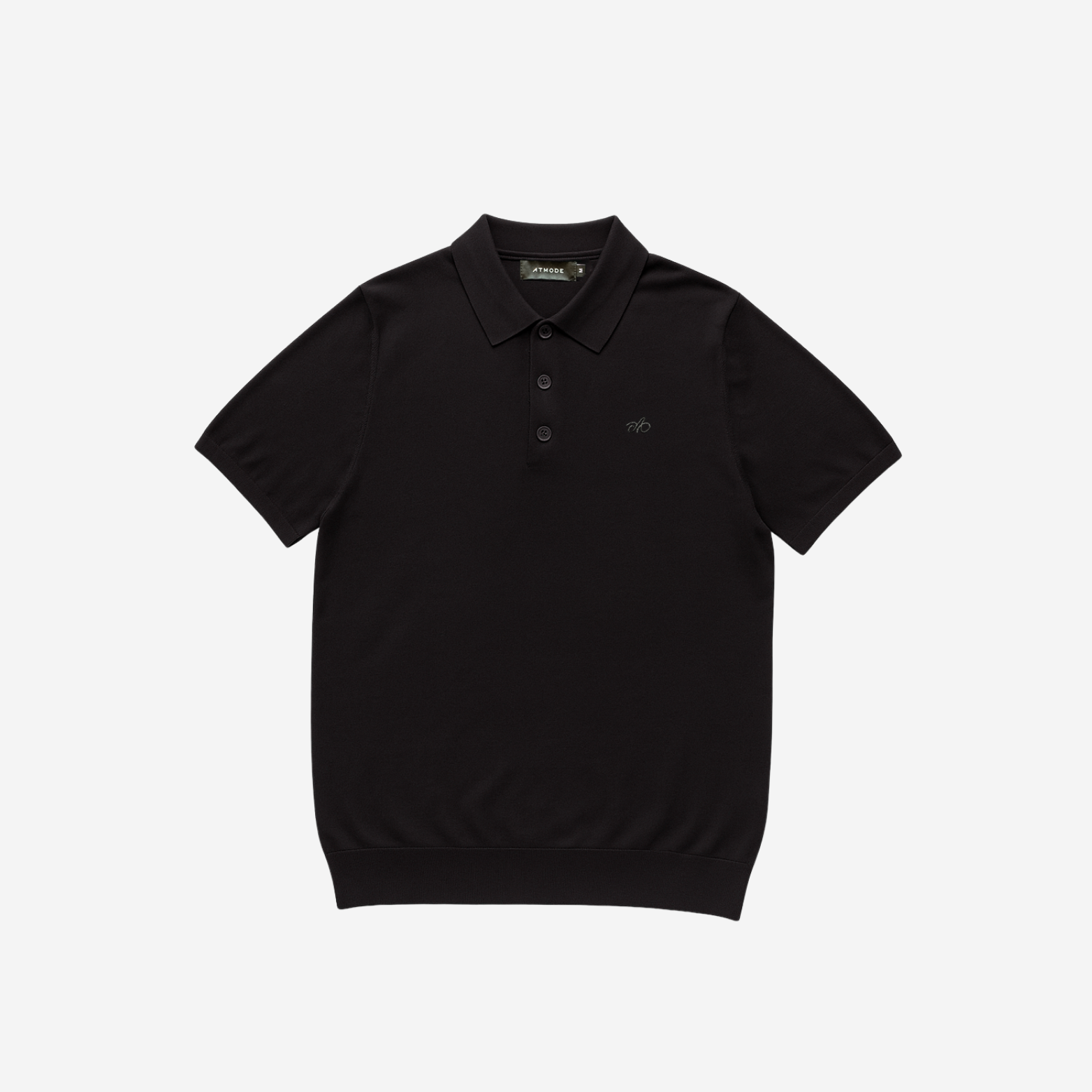 ATMODE — Signature Logo Knit Polo Top