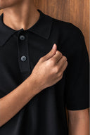 ATMODE — Signature Knit Polo Top