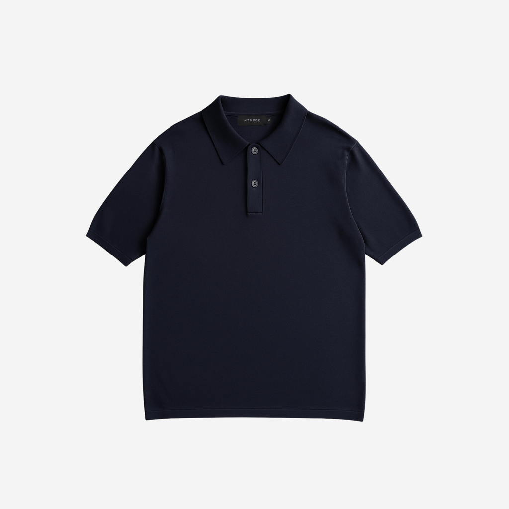 ATMODE — Signature Knit Polo Top